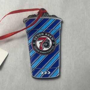 Seven Brew Drive Thru Coffee‎ 2025 Christmas Ornament Metal